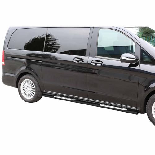 OMAC Schwellerrohre für Mercedes Vito W447 2014-2026 L1 Stahl 2X Schwarz