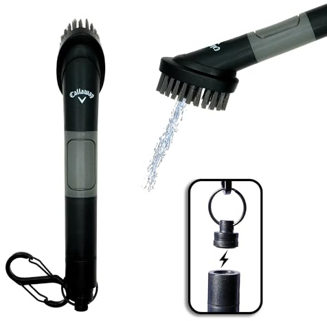 Callaway Golf H2GO Water Scrub Magnetic Club Brush - Quick-Release Magnetic Spray Club Brush for Your Golf Clubs