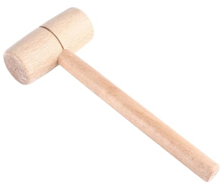 Runder Kopf Holzhammer Zimmermannshammer aus Massivholz Buche Leichte und tragbare Holzhämmer für DIY-Projekte