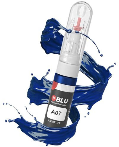 BLU Lackstift Auto kompatibel für BMW A07 BLAU MYSTICBLAU | Auto Lack Reparatur 2in1 Ausbesserungslack Pinsel + Nadel