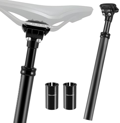 Contraxump Gefederte Sattelstütze 27.2mm - Komfortable Stoßdämpfung für Mountainbikes, Rennräder, Downhill Bikes, Trekking- und Cityräder (Inklusive 30,9 mm und 31,6 mm Reduzierstücke)