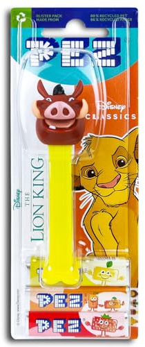 1x PEZ Spender LION KING/König der Löwen PUMBA inkl. 2 x Pez Bonbons 2 x 8,5 g
