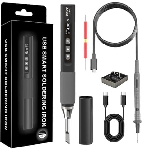 ZOYI ZT-N2 2-in-1 Cordless Soldering Iron Multimeter - 75W OLED Display, High Capacity Fast Heating Adjustable Temperature, AC/DC Voltage Measurement, Rechargeable Soldering Iron Kit