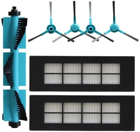 NbgrvB Piezas de repuesto para Cecotec Conga serie 3090: kit de 7 piezas con cepillo de rodillo cepillos laterales y filtros para robot aspirador