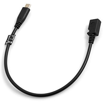 System-S Câble USB 3.1 Type C mâle vers Micro USB 2.0 Femelle entrée convertisseur Adaptateur câble de données rallonge 28 cm