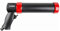STIER Druckluft-Kartuschenpistole SKP-350, Arbeitsdruck: 2-4 bar, optimierte Flussautomatik, effiziente und stufenlose Mengenregulierung, Kartuschenpresse