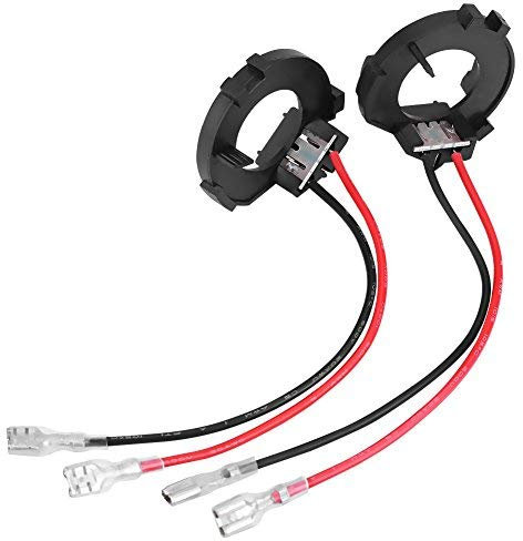 Keenso Auto Scheinwerfer Halter, 2 Stück H7 LED Scheinwerfer Lampenfassung Halter Adapter H7 LED Scheinwerfer Adapter für MK7