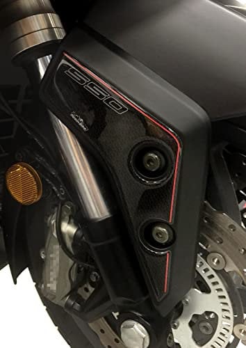 Resin Bike Aufkleber Roller Kompatibel Mit Kymco Ak 550 2017-2018. Schutz Gabel-Protektoren Kotflügel Von Hülle PU Graffi. Aufkleber Harz Mit Wirkung 3D für Maxi-Scooter