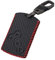 Happyit Style de Fibre de Carbone Cas de Couverture de Clé de Voiture en Cuir Porte-clés pour Renault Clio Scenic Megane Duster Sandero Capturer Twingo koleos 4 Boutons (Ligne Rouge)