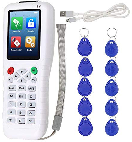 KDL Duplicateur RFID 13.56 IC/ID Card Reader Cloner 125KHz Programmer Copier Multi Fréquence T5577 UID Réinscriptible Key Fob USB