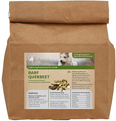 alanui Barf Querbeet Gemüse-Mix, getreidefreie Gemüsemischung für Hunde, 500 g