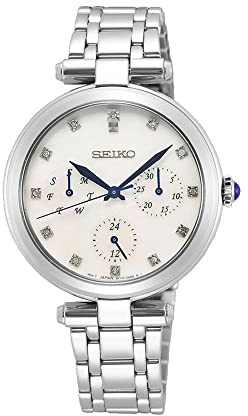 SEIKO Damen-Uhr Quarz Edelstahl mit Edelstahlband SKY663P1