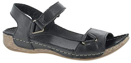 Andrea Conti Damen Sandalette Sandale, schwarz, 41 EU