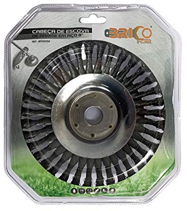 Cabezal de Cepillo de Alambre 8'' BRICOFERR