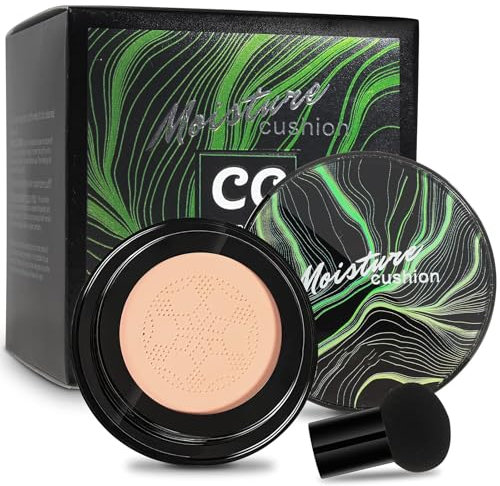 Mushroom Head Air Cushion CC Creme, BB Creme, Flüssige Grundierung, Foundation,Concealer Abdeckung, Make up Concealer für Gesicht und Hals, Primer Langlebig und Perfekte Abdeckung