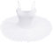 OBEEII Elegant Damen Ballettkleid Ballett Tutu mit Samt Balletttrikot Ballettanzug Tanzkleid Wettbewerb Ballerinas Kostüm Ballettkleidung Frauen Ballett-Tanz-Trikot für Damen Weiß A XL