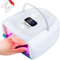Rechargeable Cordless UV LED Nail Lamp, Professional Nail Dryer with 42 Whitening Red Light Beads, Removable Stainless Steel 4 Timer Setting Smart Sensor, Portable Nail Light for Fingernails Toenails