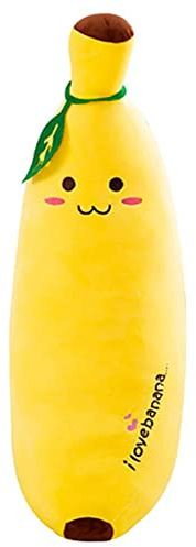 OUKEYI 48cm/18.8 Banana Plush Stuffed Animal Toys, Cute Soft Comfortable Hugging Pillow Birthday Gifts for Kids