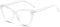Anti Blue Light Blocking Fashion Glasses for Women Men Anti UV400 Glare Computer Eye Glasses Thin Cat Eye Round Frame (Clear Frame + Clear Lens)