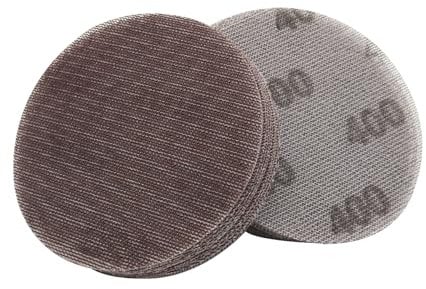 Schleifgitter Klett Netz-Schleifscheiben 125mm 20 Stück 400 Körnung staubfreien Schleifen Schleifpapier Nass- und Trockeneinsatz für Holz, Spachtel, Lack, Kunststoff & Metall