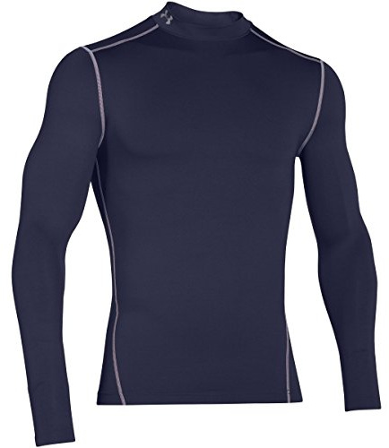 Under Armour Baselayer ColdGear Comp Mock Underwear Longseeve blau, XL-T Herren