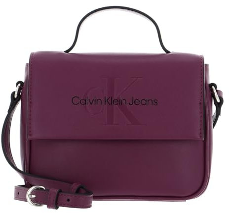 Calvin Klein Sculpted Boxy Flap Crossbody Amaranth