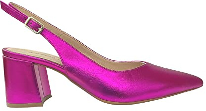 Adriann Lasconi - Zapatos salón Metalizado Fucsia - Cuero