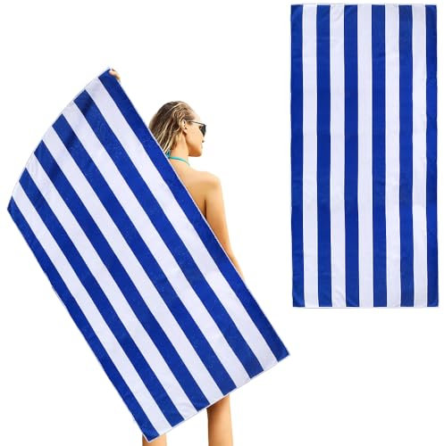 JARAGAR Strandtuch, Super Saugfähige Sandproof Microfaser Handtücher Groß für Reisen Pool Schwimmen Bad Camping Yoga 29 X 59 Zoll Doppelseitiges Nähen Vlies