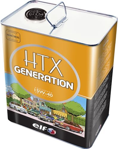 ELF HTX GENERATION 15W-40, Huile moteur, 5 litres