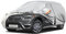 Kayme Autoplane Wasserdicht Atmungsaktiv für BMW X1 (2009-2025), 6 Schichten Vollgarage Autoabdeckung für Regen Sonne Staub Schutz Verkratzt, Autoabdeckung mit Reflektierenden Streifen.