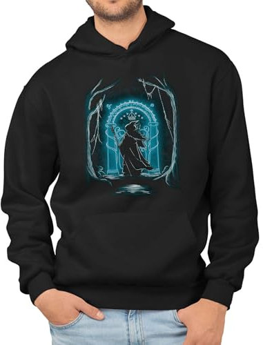 T-Nerds - Speak Friend and Enter - Herren Hoodie XL - schwarz