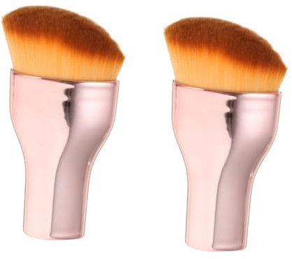 POPETPOP 2 Pièces Pinceau à fond de teint en verre de vin pinceau fond de teint pour le maquillage pinceau fond de teint portatif or rose pinceau fond de teint liquide Manquer