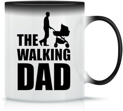 The Walking Dead Baby Edition Taza de Té y Café de Cerámica Clásica Blanca Negra y Rosa Mágica 330ml