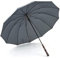 REEKOS Sturmfest Regenschirm Regenschirme Retro-Golfschirm, Windfester Stockschirm, 12 Knochen, Holzgriff, Regenfest, Automatischer Offener Regenschirm Schirm Stark (Color : Light Gray, Size : 99cm)