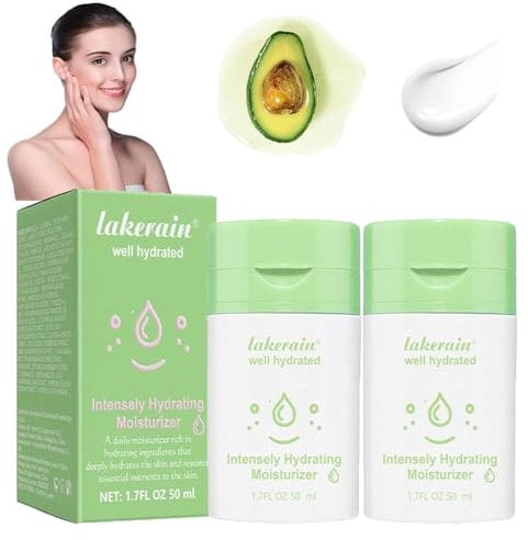 2PC Bubble Skincare Hydratisierende Feuchtigkeitscreme für das Gesicht Polypeptide Firming Refillable Moisturizer Bubble Creme Bubble Creme mit Vitamin E + Aloe Vera Saft für Einen Strahlenden Teint