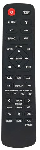 ZR11060 Télécommande de Remplacement Control fit for Yamaha Micro Component System MCR-B043 MCR-B043D