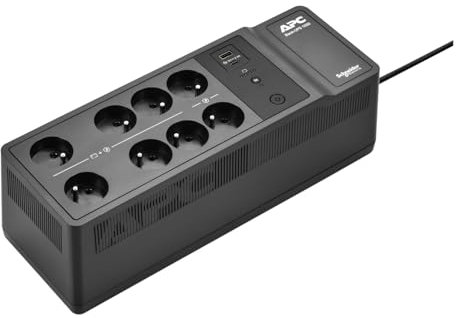 APC UPS onduleur pour la Maison, 1050VA Batterie de Secours avec Technologie AVR, 8X Prises françaises/Belges, (2) Ports de Chargement USB, BE1050G2-FR