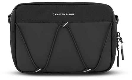 Kapten & Son Banff Crossbody Bag All Black, Schwarz , Einheitsgröße