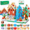 Bojinsey Blocs Magnétiques, 110 Pcs Construire Mine Aimant Monde Ensemble de Noël Blocs Magnétiques Jouets de Construction pour 3+ Ans Filles Cadeaux de Noël d'Anniversaire