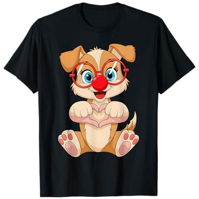 Red Dog Funny Day Kids Girls Boys Adult Red Fun Day 2026 T-Shirt