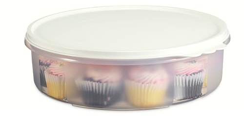 SIGNORA WARE Porta torte rotondo in plastica da 27,9 cm con coperchio ermetico semitrasparente per il trasporto