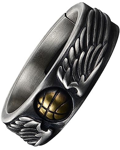 COLLBATH Basketball Charm Fingerring für Männer Retro Metallring und Langlebig Exquisites Design für Besondere Anlässe Sportliches Fingeraccessoire
