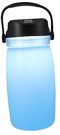 VOSAREA 1Stück Faltbarer Solar Wasserkocher mit Usb-ladefunktion Leicht und Tragbar für Camping und Outdoor-aktivitäten Nachtlicht-funktion für Reisen und Wandern