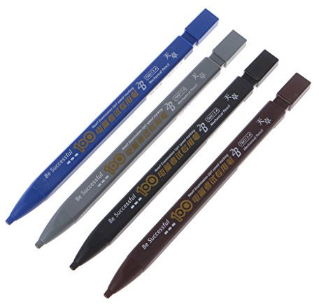 Thewasc Porte-mine 2B noir pour examen automatique