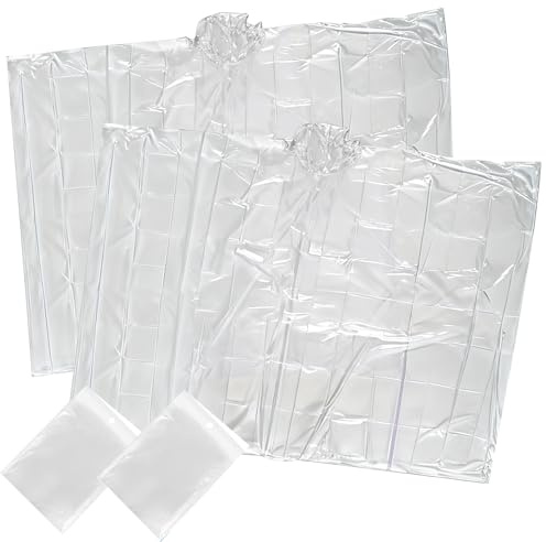 Regenponcho für Erwachsene, wasserdicht, Festival-Poncho, wasserdichter Poncho, verdickter tragbarer Notfall-Einweg-Regenmantel mit Kapuze mit Kordelzug, für Festival, Camping, Freizeitparks, 2 Stück