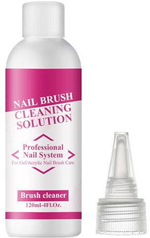Solution de Glisse pour Gel Ongulaire - 120ml Nettoyant Gel pour Ongles - Nettoyant pour Pinceaux de Manucure pour Professionnels Salons Débutantes Compétitions Femmes