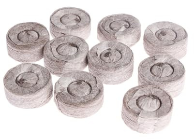 Ounfhtrttk 150 PCS Peat Pellets Seeding Soil, Nutrient Block Compressed Peat Block, for in/Outdoor Gardening Seedling Transplanting