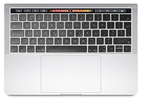 Se7enline for MacBook Pro 13/15 inch Keyboard Cover 2016-2019，Transparent | Silicone Waterproof Dustproof Durable Washable Laptop Accessories A1706/A1707/A1989/A1990/A2159 With Touch Bar(EU Layout)