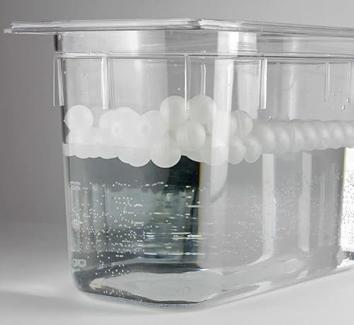 My-Gastro 100 Stk Sous Vide Isolationskugeln 38mm XXL Isolation spülmaschinengeeignet Garer Stick Kugeln Deckel Antidampfkugeln Bälle Anti Dampf