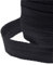 10/20/50 m Baumwollrollen, Wimpelkette, Wickel Schürze mit Fischgrätenstich, baumwolle, schwarz, 50 Meter (25mm)